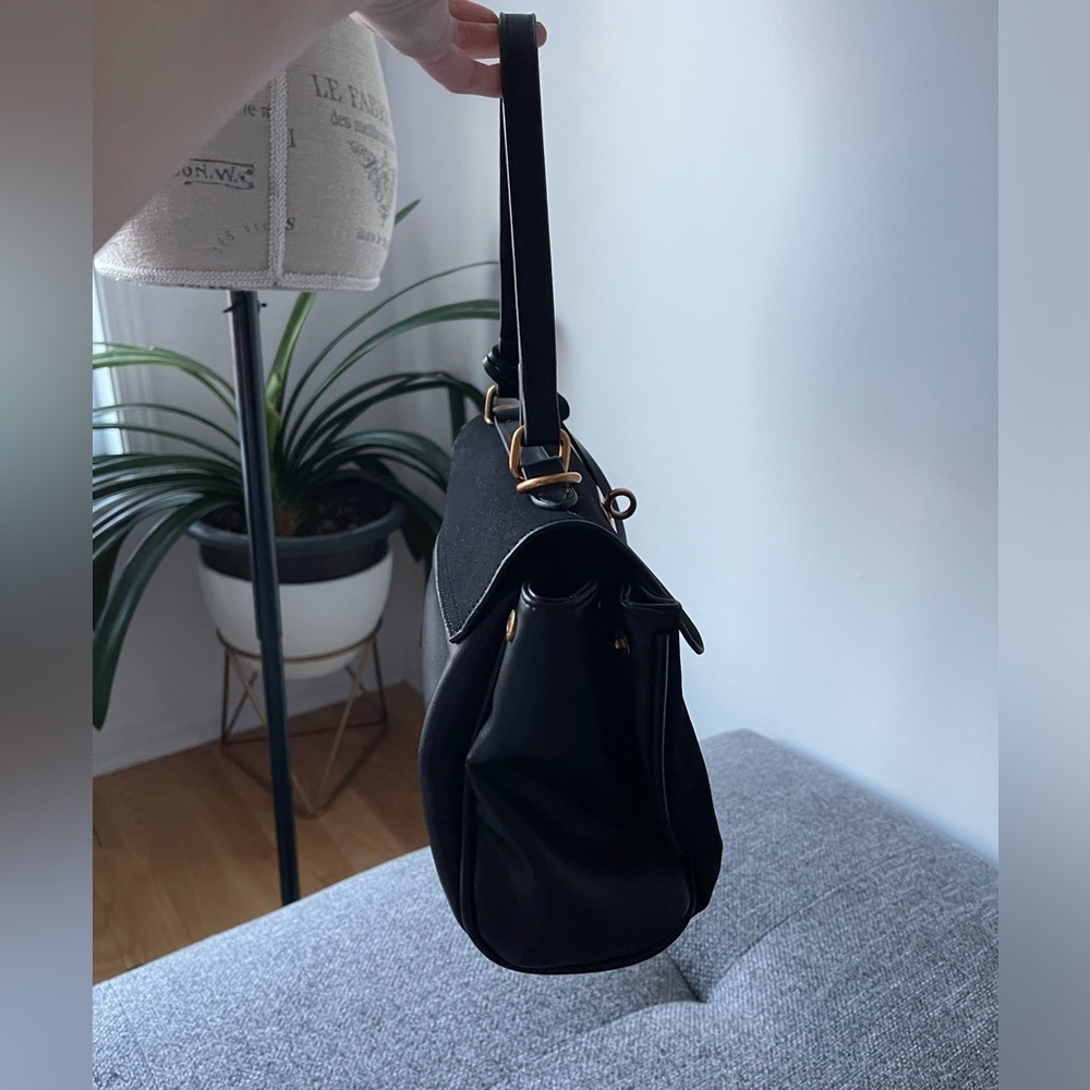 Faux suede mini bag - Picture 4 of 12
